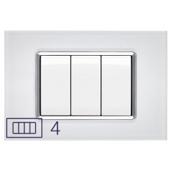 T2 PLACCA IN VETRO BIANCO...
